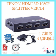 1x4 HDMI Splitter 4K Full HD 1080p - Tenon