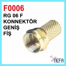 RG6 F Konnektör 100 Adetli Poşet
