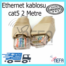  Ethernet Kablo 2 Metre  Cat 5