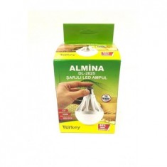 Almina 15 Watt Şarjlı Led Ampul -15 W Akülü Led Ampul DL-2025
